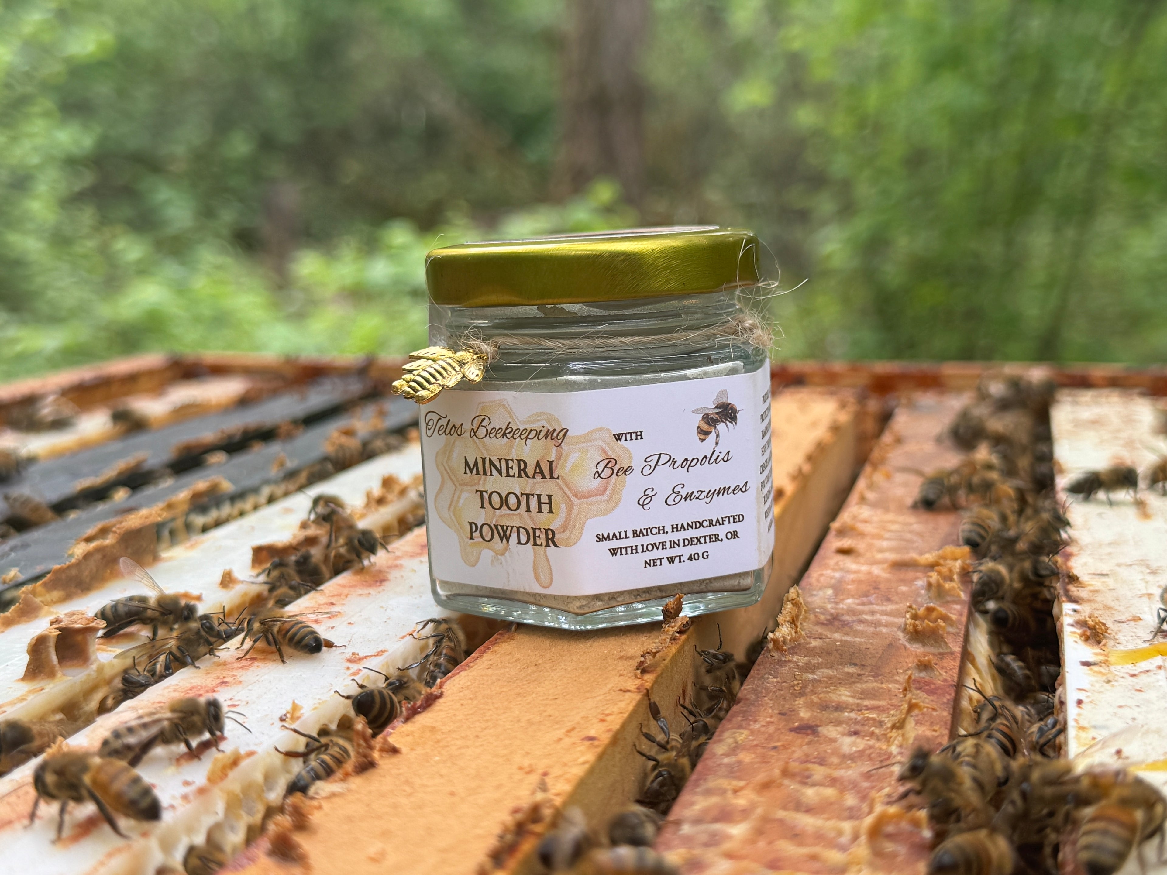 Two Jars of Telos BeeKeeping Tooth Powder
